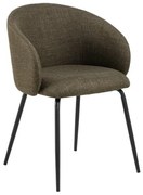 ЦЛЯРА Маслинено Зелено (тъкан Басэл 77)/крака черни - МОДЕРЕН ТАПИЦИРАН СТОЛ ЛОФТ ЗА ДНЕВНА/ТРАПЕЗАРИЯ/ОФИС