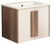 Конзолен PVC шкаф ICP 6451 с умивалник, 60x45x50см