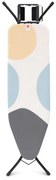 Маса за гладене Brabantia B 1003338, 124x38 см, 7 позиции за регулиране, Поставка за ютия, Бял/Сив