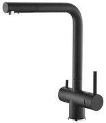 ALVEUS 1139808 - Кран за мивка AGUILA 33,3 см гранит/черен