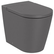 Тоалетна чиния Roca A347526640 ROUND, стояща, долепена до стената, двойно оттичане, Rimless, 37x56x44см