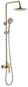 Душ система със смесител, пита, слушалка и шлаух Тренто ICF 6237 BRUSH GOLD, Inter Ceramic