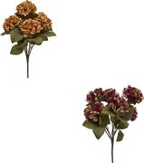 Декоративен букет хортензия atmosphera Fria, Асорти, 53 cm