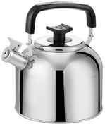 Свирещ чайник HAUS ROLAND HR-750-2, 4 литра, неръждаема стомана, дръжка бакелит, огледална полировка