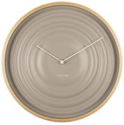 Бежов стенен часовник Ribble, ø 31 cm - Karlsson
