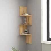 Стена от меламин Zikzak в сапфирен дъб 25x25x105.4см.