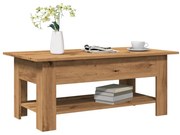 856797 vidaXL Кафе маса, дъб артизан, 102x55x42 см, инженерно дърво