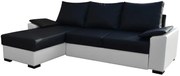 Ъгъл диван Lenon-Black - White