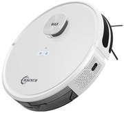 Прахосмукачка робот MAGNUM MAX, Li-ion 3200 mAh, 42W, SMART, 3000 Pa, 0.24 l, Wi-Fi, Гласов контрол, Сухо и мокро почистване, График, HEPA, Разпознаване на стаи, Бял