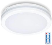 LED Плафон за баня със сензор LED/18W/230V Ø 30 см бял + д.у.