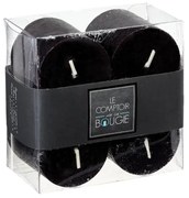 Свещи без аромат atmosphera Olia, 4.5 cm, 4 бр - Черен