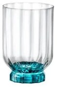 Bormioli Rocco - Стъклена чаша за алкохол / аператив, ниска, D.O.F, 375мл, FLORIAN BLUE-(1.99423)
