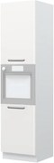Висок подов шкаф за фурна Modena K23-60-2KR-White - White glossy