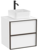 Мебел с две чекмеджета за умивалник върху плот или в плот A851993509, 60x 49x58см