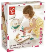 Дървен звуков пъзел, Hape, Животни, 6 части