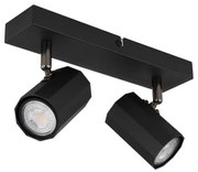 Globo 57918-2B - Спот JAMES 2xGU10/25W/230V черен