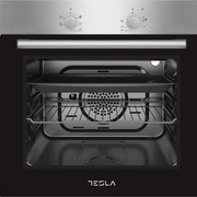 Фурна за вграждане Tesla BO300SX, 2300 W, 56 литра, 5 програми, Вентилатор, Клас А, Инокс/Черен