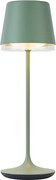 Настолна лампа зелена с LED IP65 акумулаторна със станция за зареждане - Bass