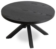 Масичка за кафе LINCOLN Ø 80 см - различни цветови варианти Черен