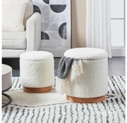 Eglo 424029 - Комплект 2 табуретки MASHIKE пр. 30,5/37 см бял