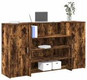 3324173 vidaXL Приемно бюро, опушен дъб, 180x50x103,5 см, инженерно дърво