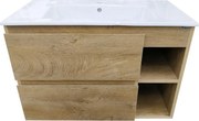 Шкаф долен цвят 5414 с умивалник, Линеа 80