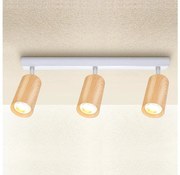 Brilagi - Спот SELE 3xGU10/30W/230V бял/дъбов декор
