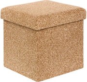 Пуф със съхранение atmosphera Oxia, Охра, 38x38 cm
