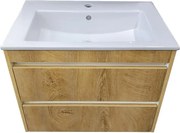 Шкаф долен ЕМА 65, цвят 5414 с 2 чекмеджета и умивалник Linea 65cm