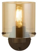 Searchlight 88912-1MO - Стенно осветително тяло SWEDEN 1xE27/60W/230V кафяв/опушен