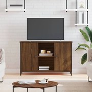832782 vidaXL ТВ шкаф, кафяв дъб, 100x35x65 см, инженерно дърво