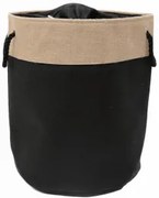 Текстилен кош за дрехи кръг 40x50 см черен HD-(7SM109-A) - Horecano