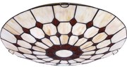 Brilagi - Витражно таванно осветително тяло DORAN в стил Tiffany 2xE27/60W/230V