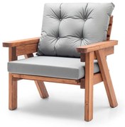 Градински фотьойл Abant, цвят Сив Орех