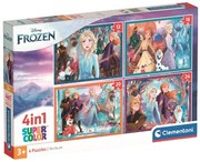 Clementoni - Пъзел 4 в 1 Frozen 21518