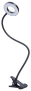 Solight WO66-B- димируема LED настолна лампа с щипка LED/8W/230V 3000/4000/5000K черна