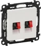 Legrand Розетка за тонколони двойна цвят бял Valena Life - 753178