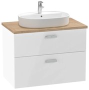 Конзолен шкаф за баня A851900806, с две чекмеджета и плот, 79.1х46х61.8см