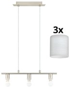 Eglo - LED Пендел MY CHOICE 3xE14/4W/230V хром/бял