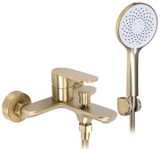 Смесител за вана DROP Brush Gold