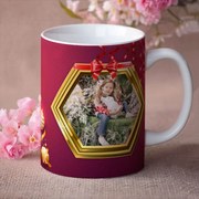 Коледна чаша с 2 снимки