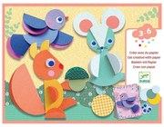 Djeco - Направи колажи със стикери Кръгче в кръгче DJ09056