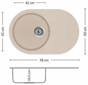 Leks LISA ROUND Мивка за вграждане