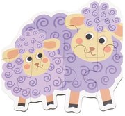 Andreu Toys - Животните и техните малки - 6 прогресивни пъзела, 33 части DQ0413-1