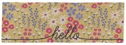 Изтривалка от кокосови влакна 40x120 cm Hello Scribbly Floral – Artsy Doormats