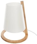 Нощна лампа atmosphera Pita, 27 cm, Бамбук