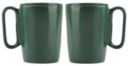 Тъмнозелени глинени чаши в комплект 2 бр. 250 ml Fuori – Vialli Design