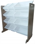 Органайзер за играчки за деца XXL в бяло