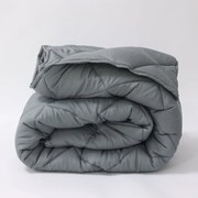 Лятна олекотена завивка за спалня Елинор Тъмно сиво 200/210 см.