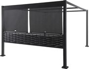 Комплект щори за беседка Hesperide Zalya, Цвят Шисти, 4x3 m